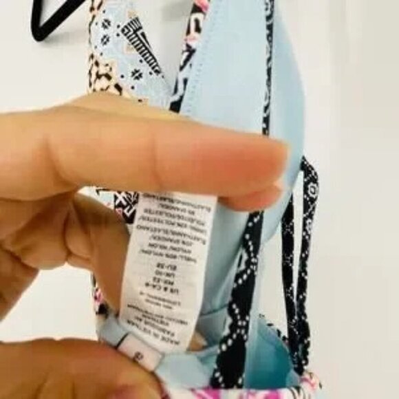 Nanette Lepore Swimsuit 8 Printed One Piece Blue and Purple NWT $155 - Picture 7 of 9